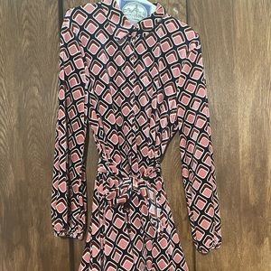 Zara velvet shirt dress